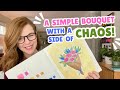 How to paint a simple bouquet in watercolor