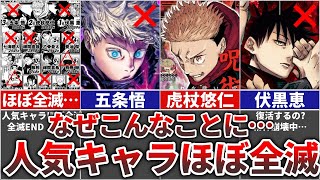 【呪術廻戦】人気キャラがほぼ退場して全滅ENDっぽい件