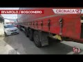 rivarolo bosconero – incidente in frazione mastri coinvolti un camion e 2 auto