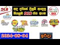 DLB Today All Lottery Results 2024.08.04 අද සියලුම DLB ලොතරැයි ප්‍රතිඵල dlb