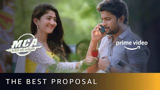 Sai Pallavi Proposes Nani | MCA ( Middle Class Abbayi) | Romantic Scene | Amazon Prime Video