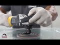 mirka glass repair sanding demonstration