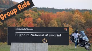 MOTOVLOG:  A Group Ride to the Flight 93 National Memorial Park   #hondagoldwing #biker