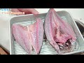 【たった３工程！】アジの開き・干物の作り方！自宅でも簡単！filleting fish