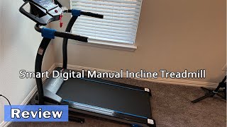 SereneLife Smart Digital Manual Incline Treadmill - Unboxing & Review