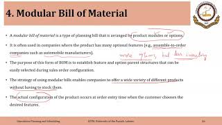 02_03_P5-1 Modular Bill of Material BOM: Part 1