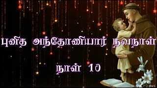 நாள் 10 - புனித அந்தோணியார் நவநாள் - DAY 10 - ST.  ANTONY OF PADUA NOVENA