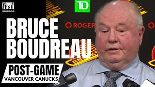 Bruce Boudreau Emotional Reaction to Coaching Final Game With Vancouver Canucks | Full Post-Game