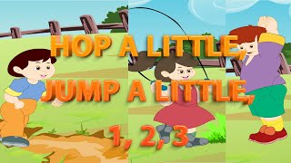 Hop a Little, Jump a Little 1,2,3 | Nursery Rhymes & Kids Songs | Baby Song
