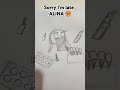 art drawing bad night to alina