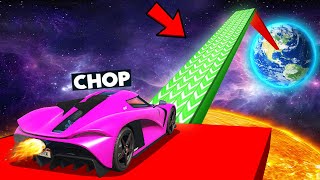 GTA 5 RAMP TO EARTH PARKOUR CHALLENGE WITH CHOP