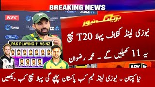 Pakistan Team 1st T20 Playing 11 vs New Zealand 2024 | Pak vs Nz 1st T20 | New Captain | Schedule