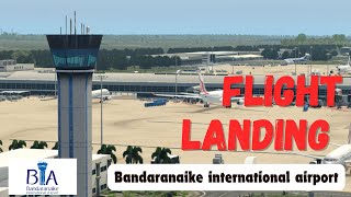 Flight Landing Into Bandaranaike International Airport Colombo Sri Lanka (CMB / VCBI)