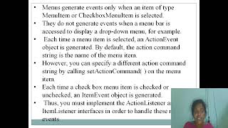 AWT Menu Bars & Menu | JAVA