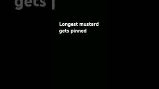 Longest mustard gets pinned