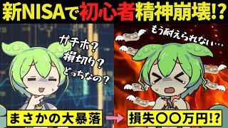 【新NISA大暴落】投資家たちの精神崩壊！メンタルを守る方法とは？【ずんだもん＆ゆっくり解説】