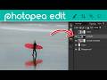 Photopea is basically FREE Photoshop…  Spot Healing Brush (to remove objects), Curves , Crop & more