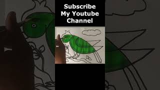 How to Draw Cute Bird And Colour Step By Step For Beginners | How To Draw Bird Easy #shorts