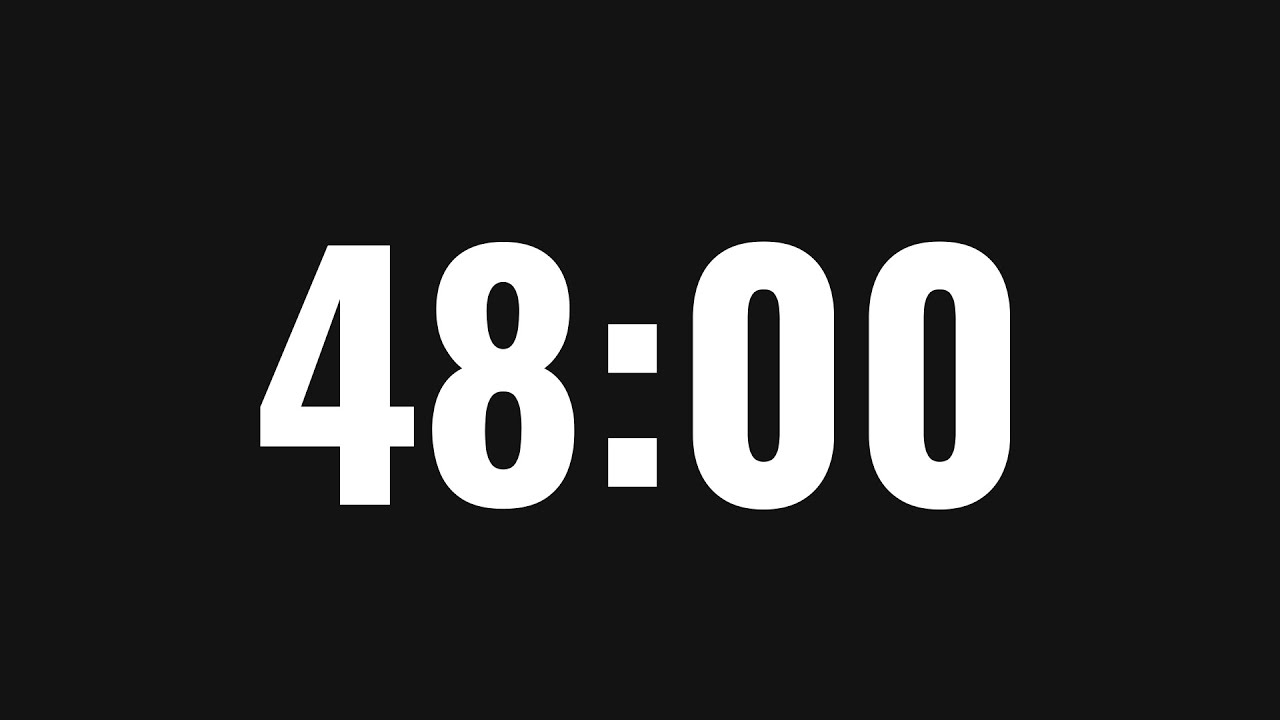 48 Minute Timer Youtube