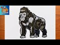 How to Draw a Gorilla Step by Step