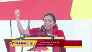 Address by Dr Shivani Samlall at PPP/C Anna Regina Rally January 18th 2020