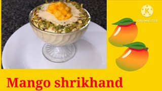 Mango Shrikhand /Amrakhand recipe
