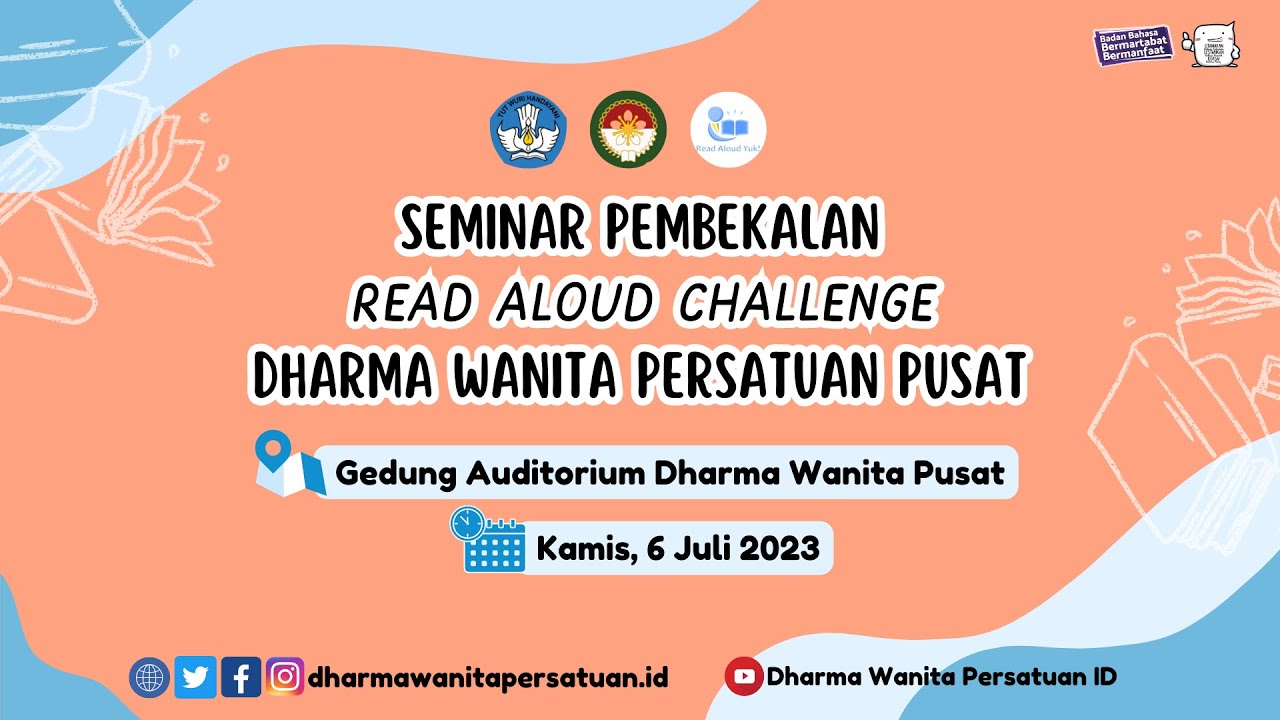Seminar Pembekalan Read Aloud Challenge Dwp Pusat Youtube