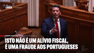 Isto não é um alívio fiscal, é uma fraude aos portugueses