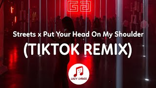 Red Silhouette challenge - put your head on my shoulder x streets (TikTok Remix)