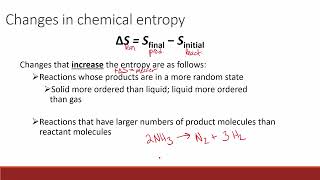 Introduction of Entropy & review of Enthalpy