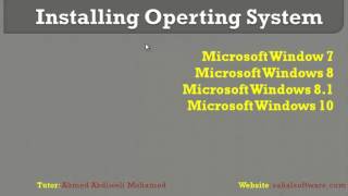 Casharkii 1 aad sida loo Install gareeyo Windows yada Sahalsoftware Afsomali ku baro