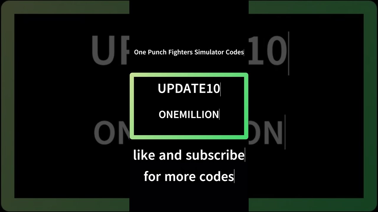 New Codes in [UPDATE 10] [20x] One Punch Fighters Simulator (roblox)