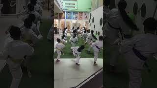 Karate children practice in the club#karate India#Karate coach Delhi