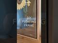 DIY floating frame #diy #floating #floatingframe #art