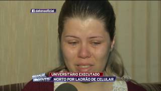 Universitário morre ao pedir para o criminoso ter calma