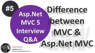 (#5) Difference between MVC and Asp.Net MVC | Asp.Net MVC Interview questions and answers
