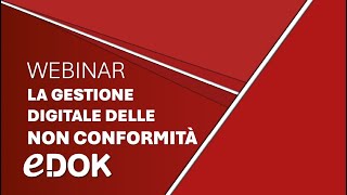 Webinar: La gestione elettronica delle non conformità