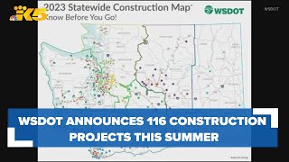WSDOT announces 116 construction projects across the state this summer