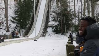 Tobogganing at The Chalet