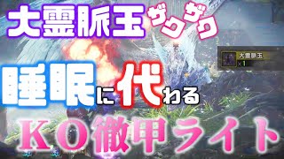 【導き周回用】導きの地、大霊脈玉集めに最適！睡眠よりＫＯ徹甲ライト！？スタンと部位破壊、地質学で落とし物を大量入手！覚醒ライトで睡眠を超える！？【モンスターハンターワールドアイスボーン】【ＭＨＷＩ】