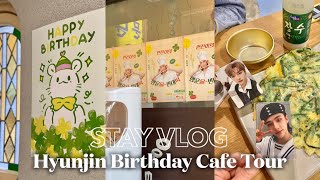 (ENG SUB) Stay vlog | Hyunjin Birthday Cafe Tour #happyhyunjinday