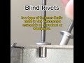 welding or blind rivets