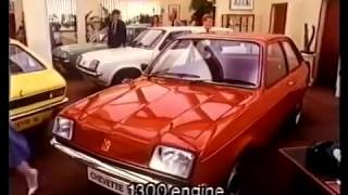 Vauxhall Chevette 1983 model year TV advertisement with Harry the cleaner