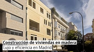 Así se construye el edificio residencial de madera más alto de Madrid