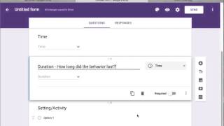 Using Google Drive to Create ABC Data Collection Form