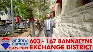 SOLD - 603-167 Bannatyne Ave - Exchange District - Winnipeg Real Estate