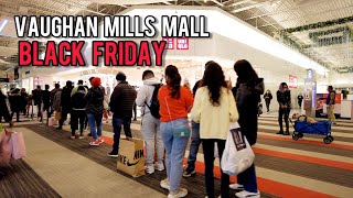 Black Friday Vaughan Mills Mall Shopping Center Canada Walking Tour November 2021 4k