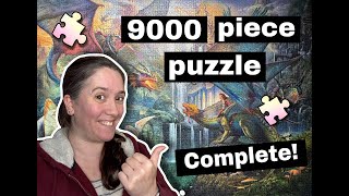 9000 PIECES COMPLETE!! Magical Dragon Forest puzzle all finished and amazing!