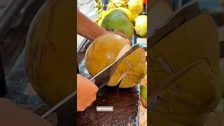 Best golden coconut cutting in 14 seconds wow skills #skills