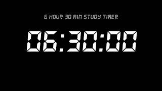 6 Hour 30 Min Study Timer | LCD Countdown | Focus Flow Timer